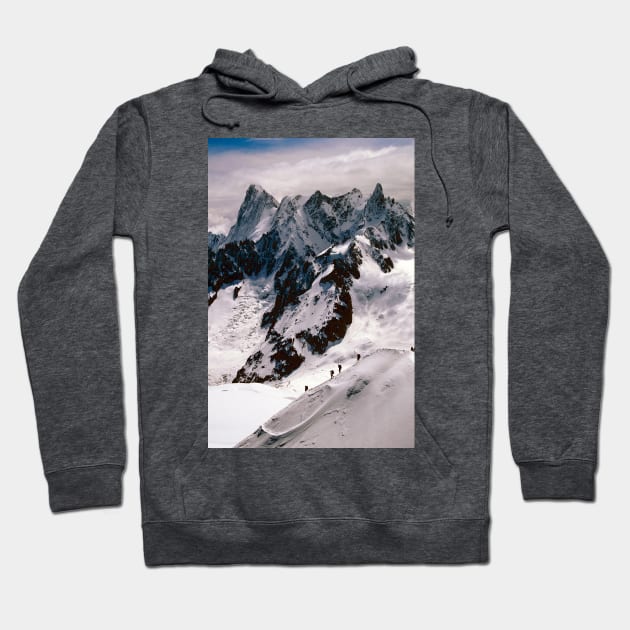 Chamonix Aiguille du Midi Mont Blanc Massif French Alps France Hoodie by Andy Evans Photos